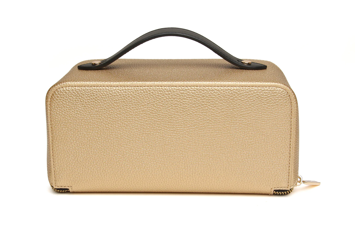 Kensington Beauty Train Case Gold & Black