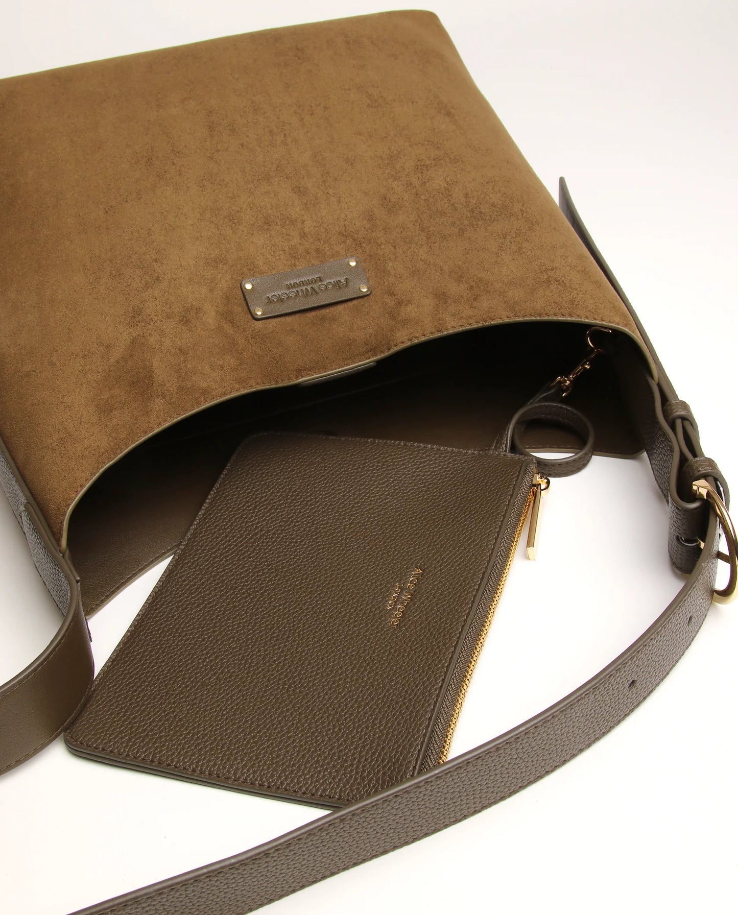 Alice Wheeler Kensington Hobo Bag Olive
