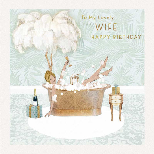 Lovely Wife Birthday Greetings Card