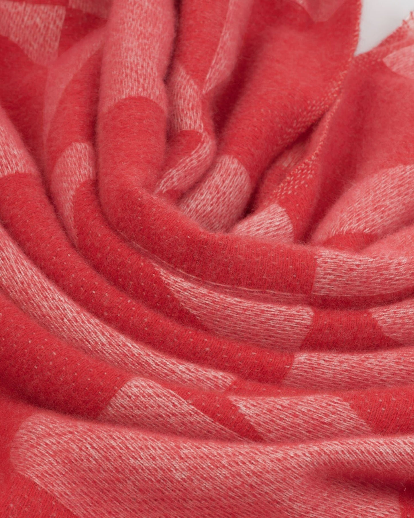 Katie Loxton Heart Print Blanket Scarf in Pink & Red