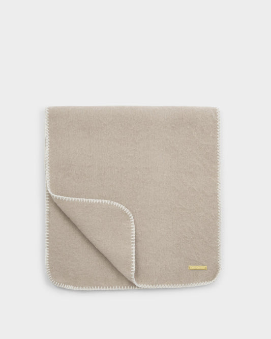 Katie Loxton Whipstitch Scarf in Taupe