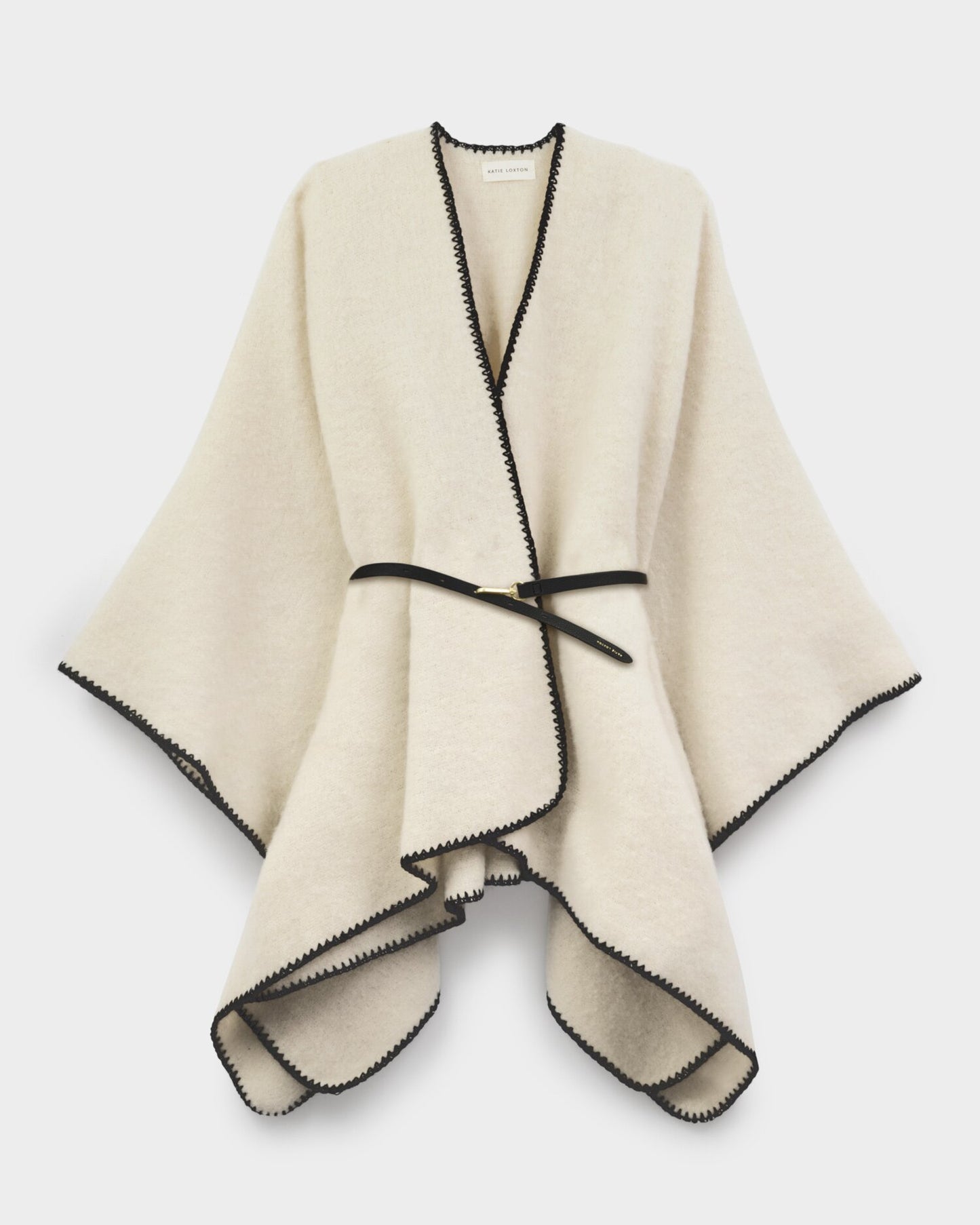 Katie Loxton Whipstitch Banket Cape in Cream