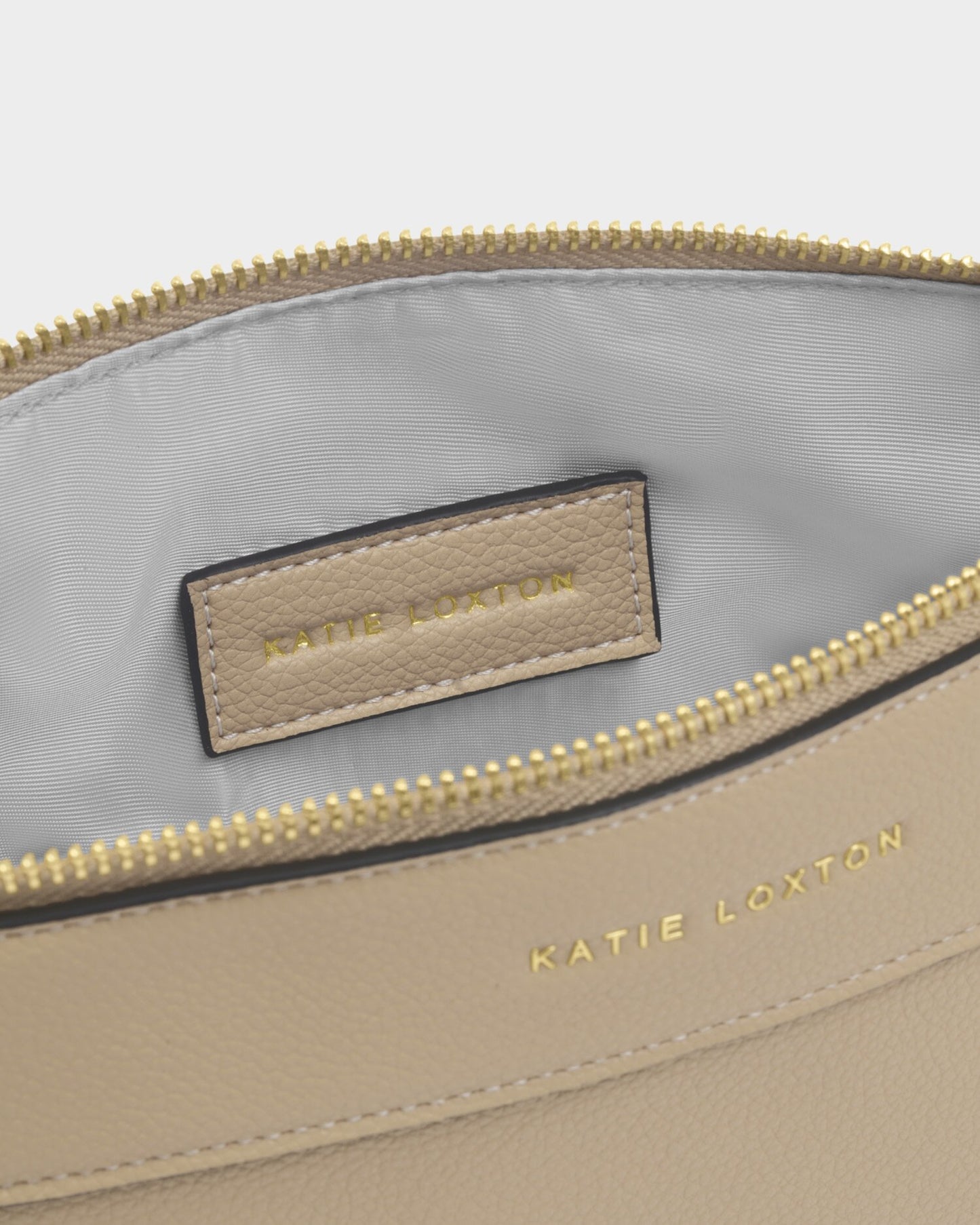 Katie Loxton Wristlet Clutch in Taupe
