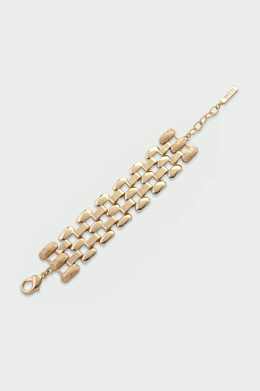 Tutti Linear Bracelet Gold