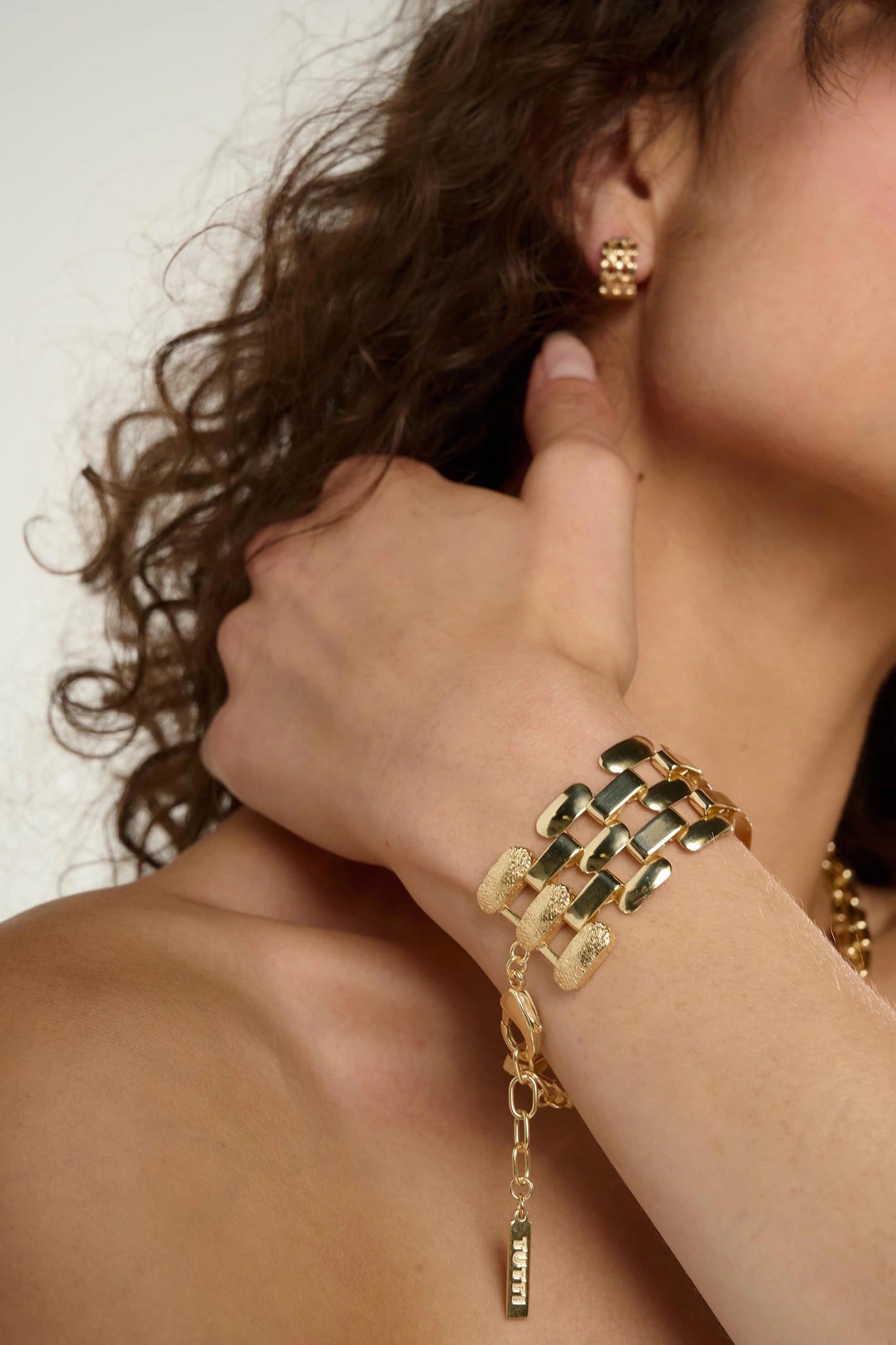 Tutti Linear Bracelet Gold
