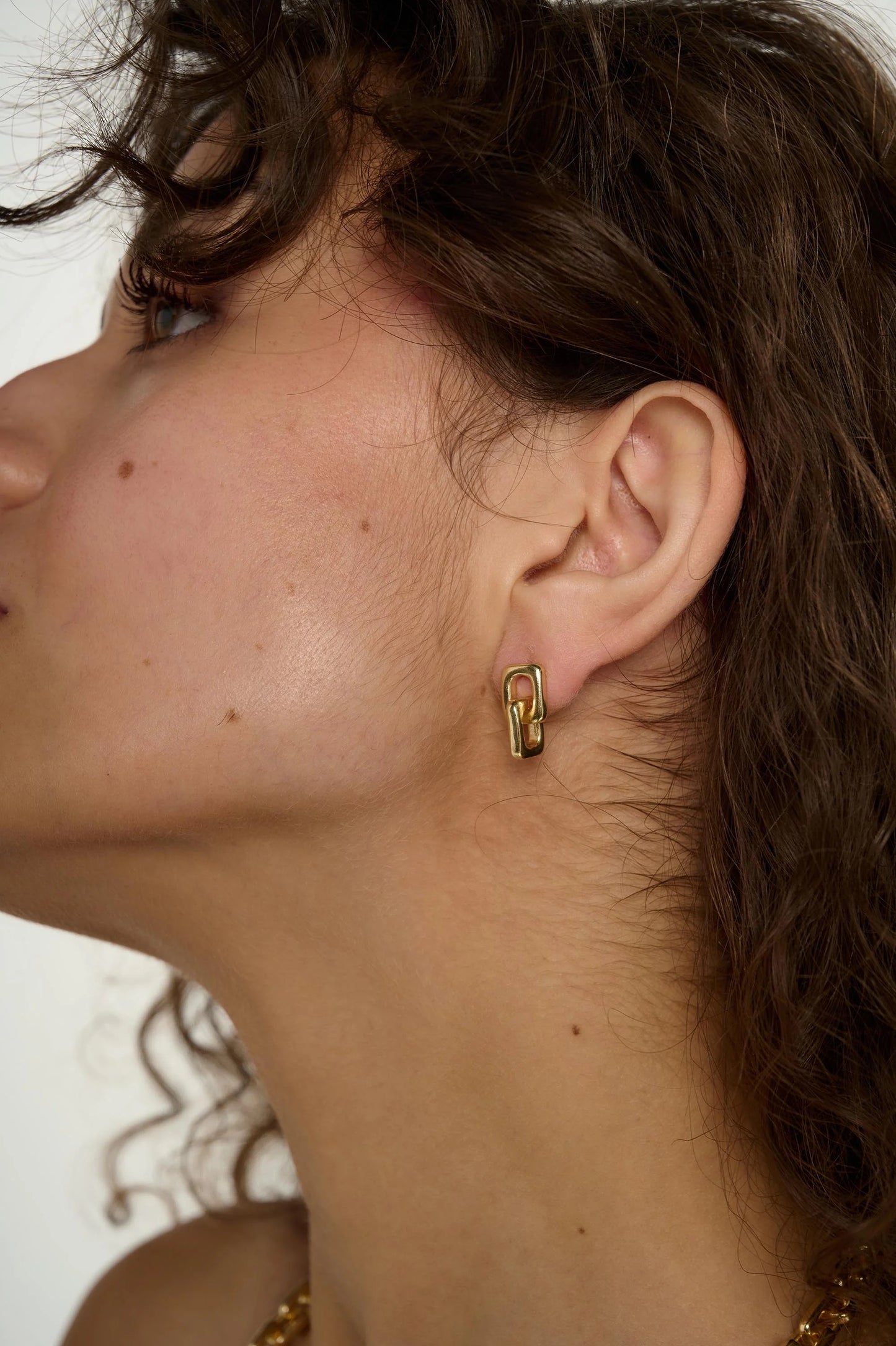 Tutti Link Earrings Gold
