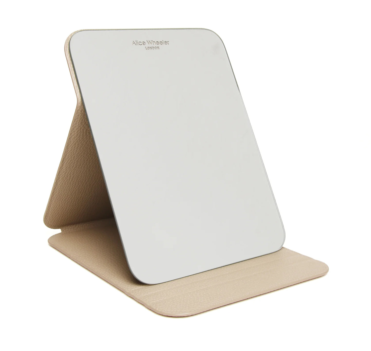 Alice Wheeler Folding Travel Mirror Stone