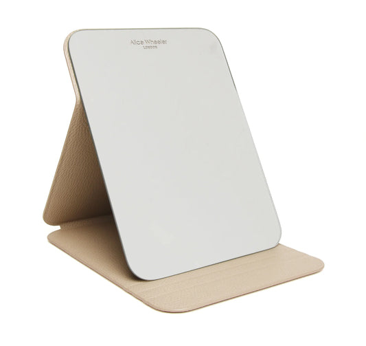 Alice Wheeler Folding Travel Mirror Stone