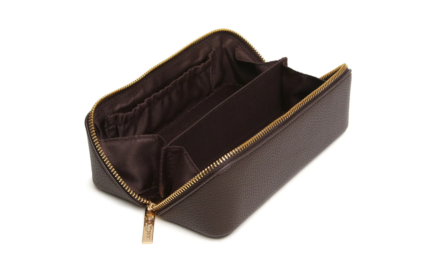 Alice Wheeler Small Train Case in Chocolate