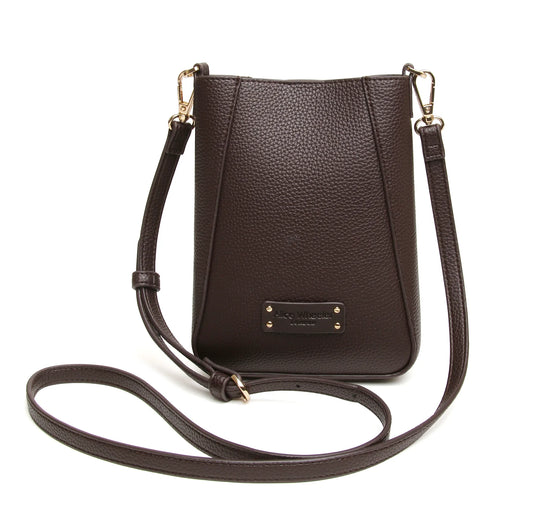 Alice Wheeler Kensington Phone Crossbody Bag Chocolate