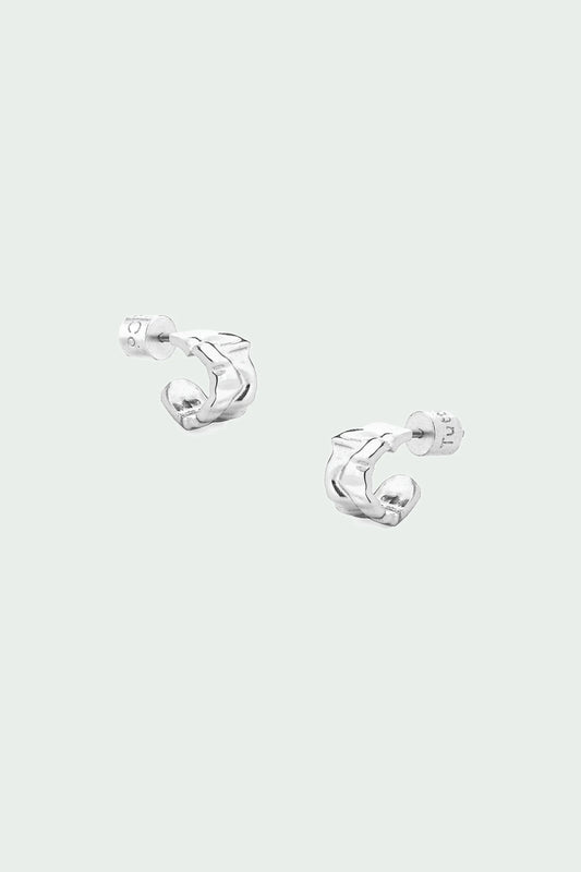 Tutti Ripple Earrings Silver