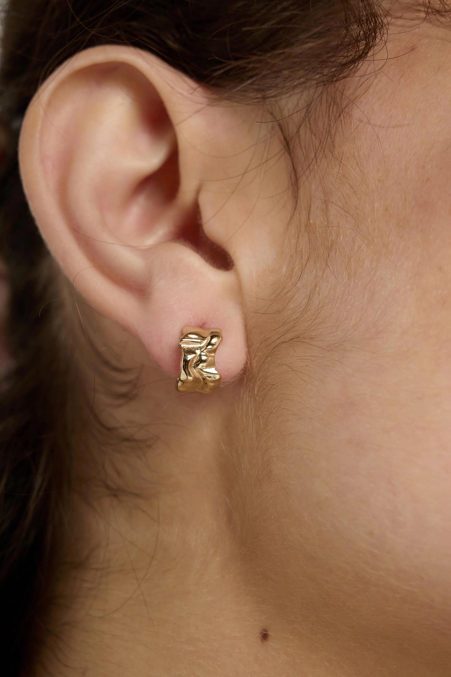 Tutti Ripple Earrings Gold