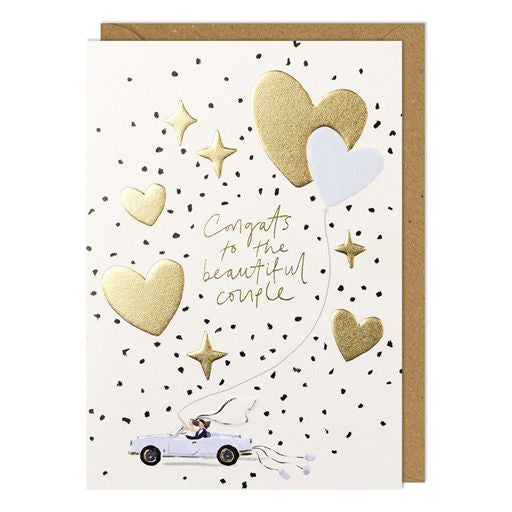 Congrats to the Beautiful Couple Greetings Card