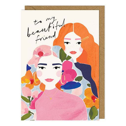 Beautiful Friend  Greetings Card