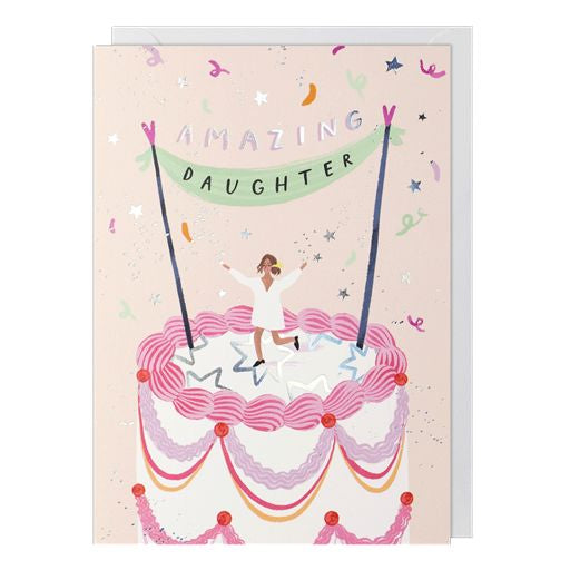 Amazing Daughter Greetings Card
