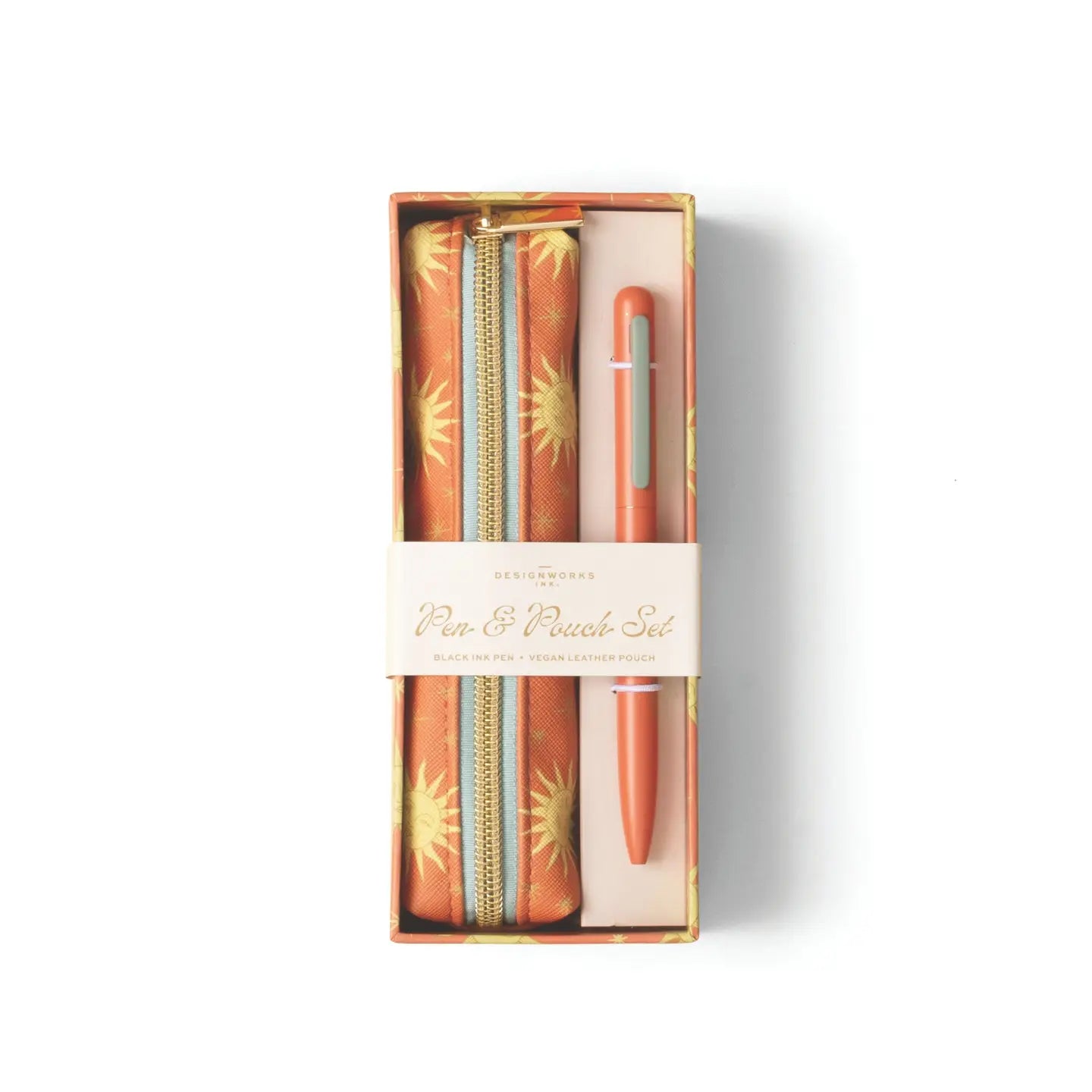 Terracotta Sun Pen & Pouch Set