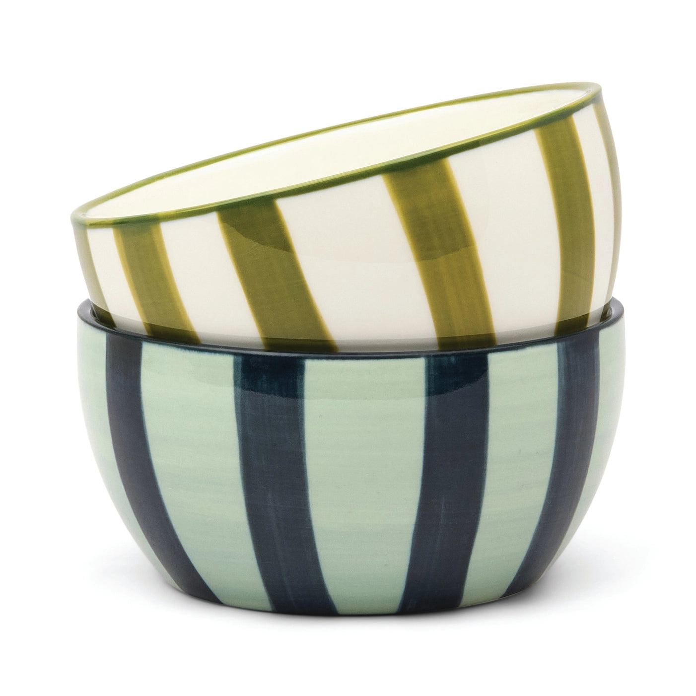 Bella Dipping Bowls Olive & Blue