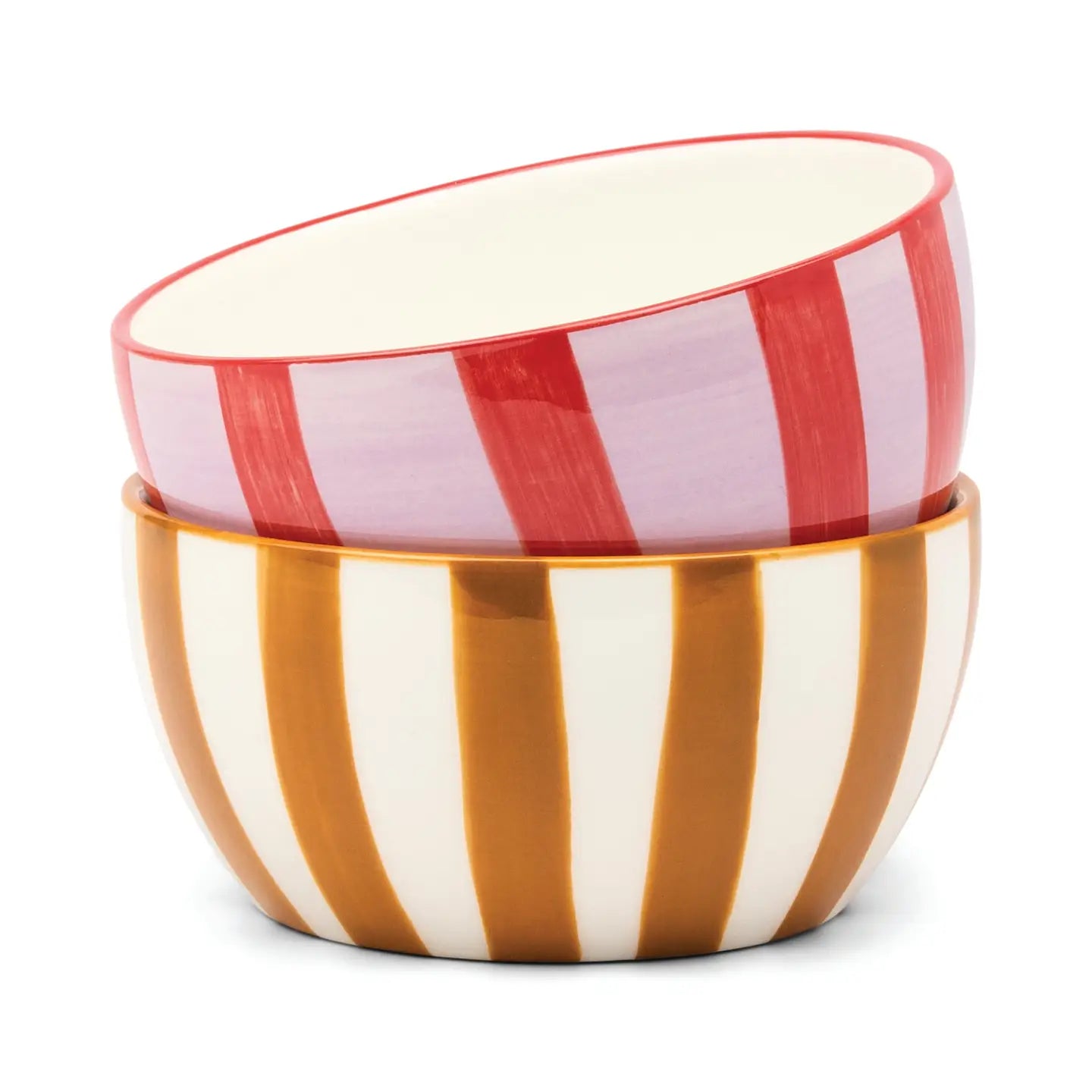 Bella Dipping Bowls Ochre & Rust
