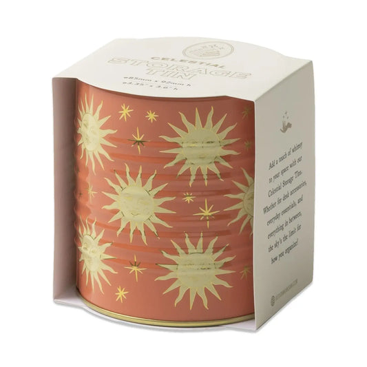 Terracotta Sun Storage Tin