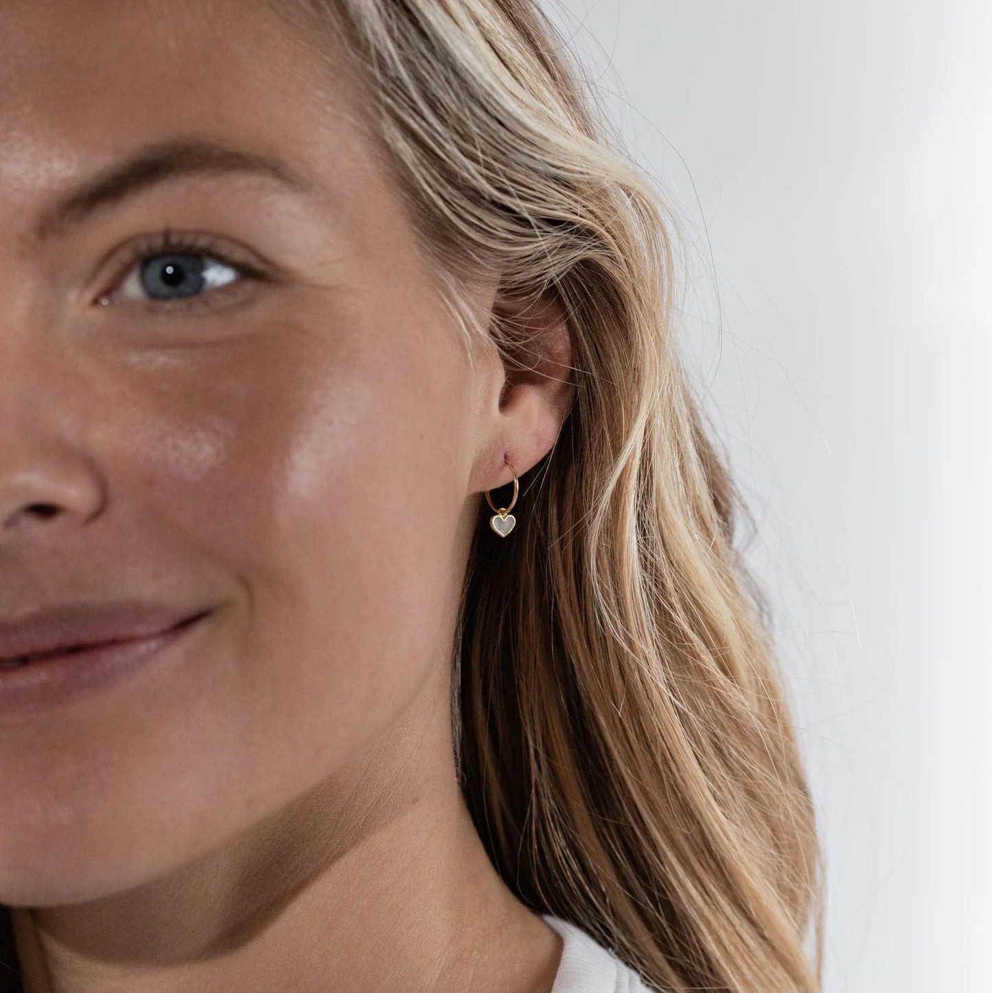 Latte Heart Earrings