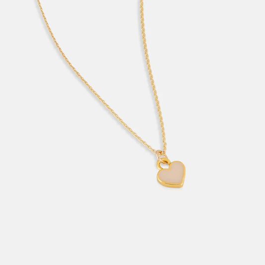 Latte Heart Necklace Gold