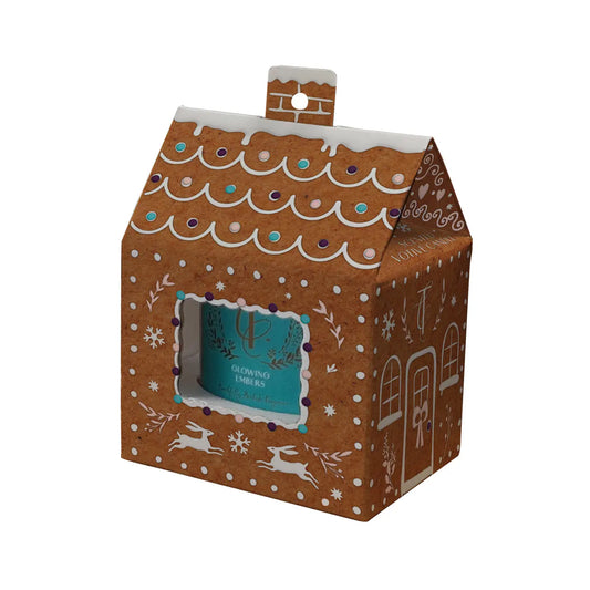 Enchanted Woodland-Glowing Embers 9cl Votive Gingerbread House