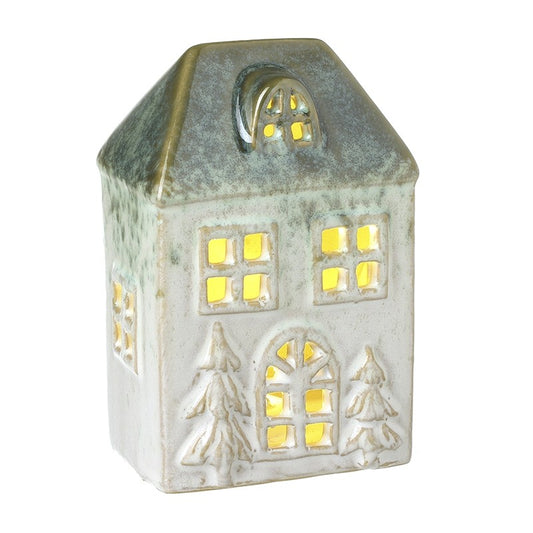Ceramic House With LED Lights