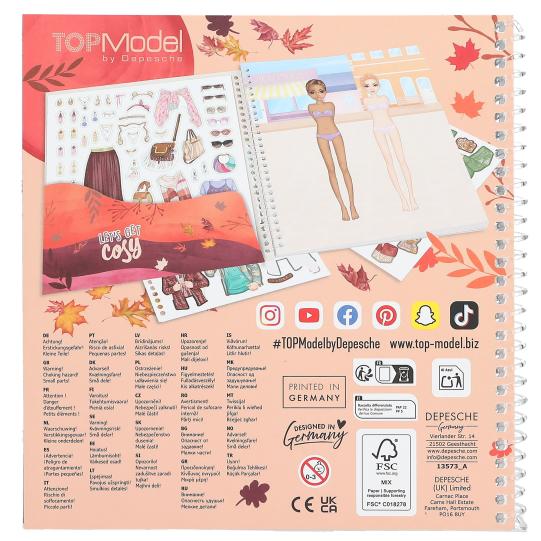 Top Model Dress Up Sticker Book