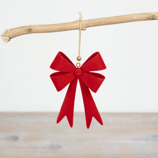 Hanging Red Bow Decoration