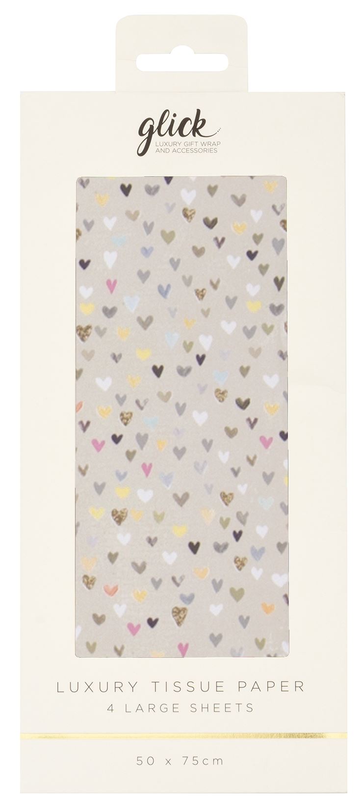 Hearts Tissue Pack Beige