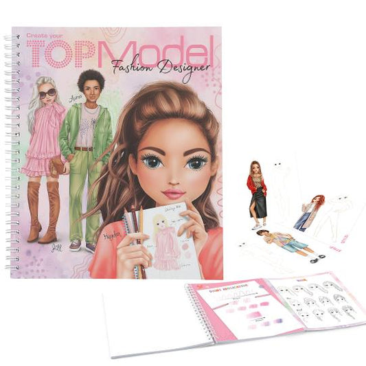 Top Model Fashion Designer Colouring Book