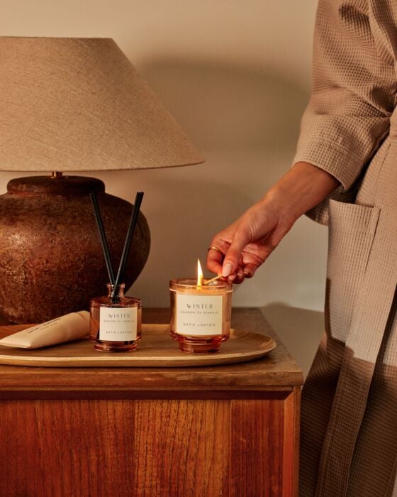 Katie Loxton Sentiment Candle ‘Winter’ Frosted Pine & Cedarwood