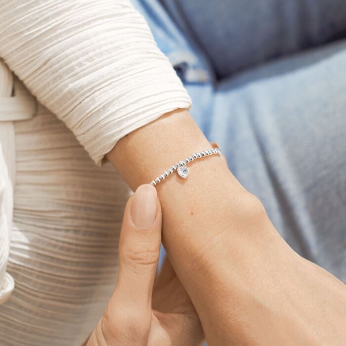 A Little 'Happy 50th Birthday' Silver Bracelet