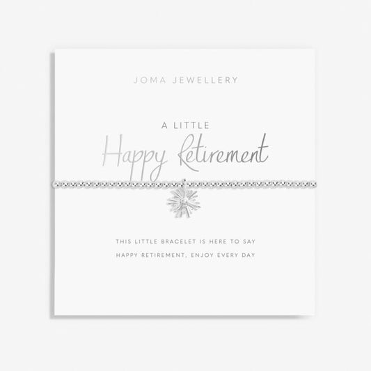 A Little 'Happy Retirement' Silver Bracelet