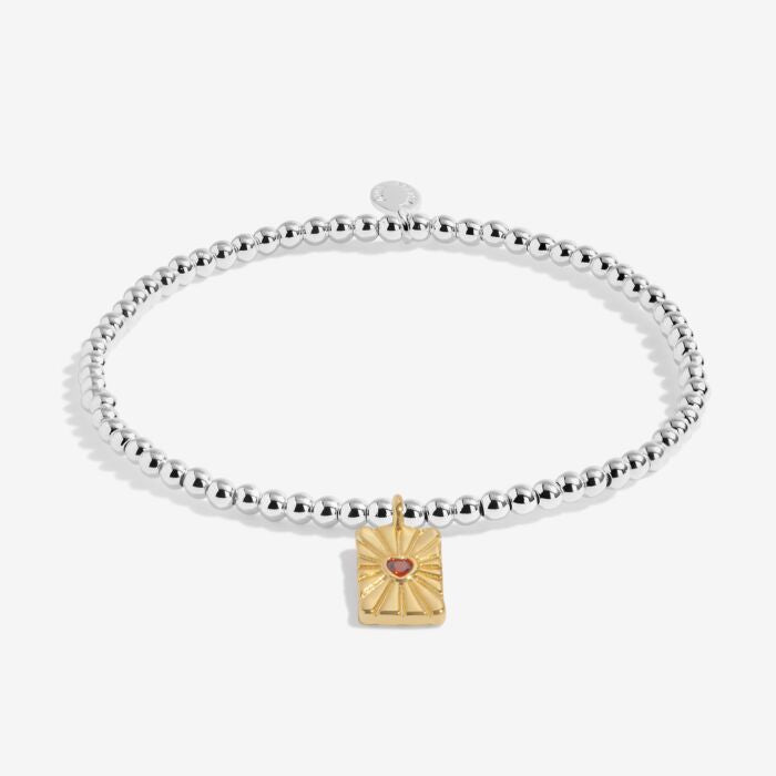 A Little “Everything Happens For A Reason”  Bracelet In Silver Plating