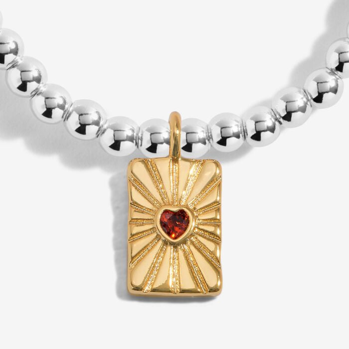 A Little “Everything Happens For A Reason”  Bracelet In Silver Plating