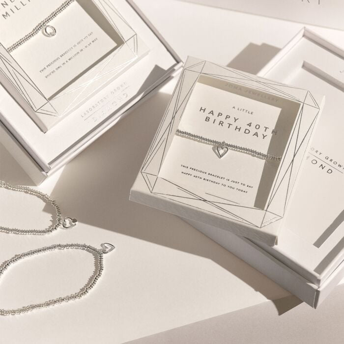 Laboratory Grown Diamond A Little 'Happy 18th Birthday' Bracelet Silver