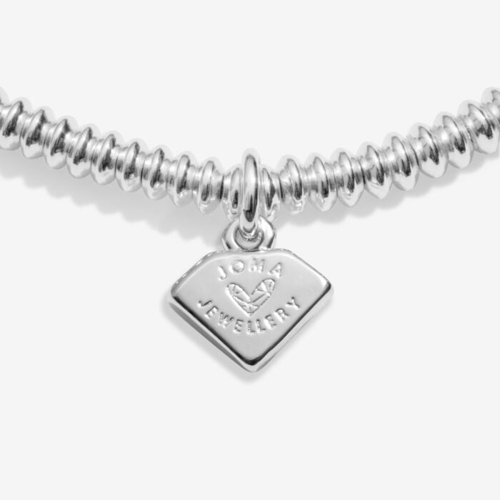 Laboratory Grown Diamond A Little 'Happy 21st Birthday' Bracelet Silver
