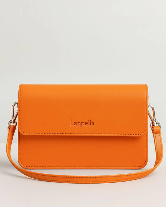 Sofia Leather Crossbody Bag Orange