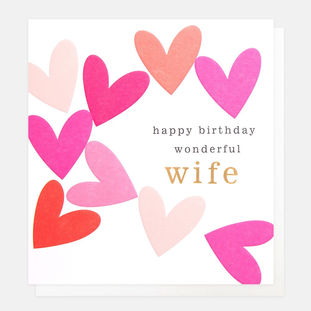 Wonderful Wife Birthday Greetings Card