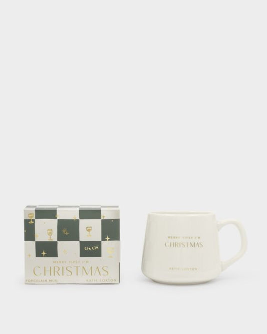 Katie Loxton ‘Merry Tipsy, I’m Christmas’ Porcelain Mug