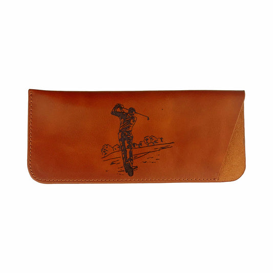 Golf Leather Glasses Case