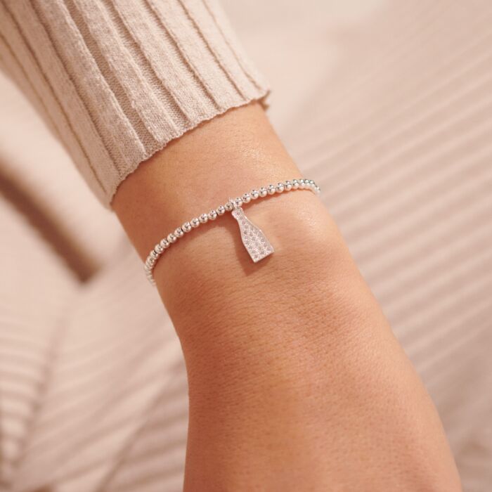 A Little “This Calls For Champagne” Bracelet Silver