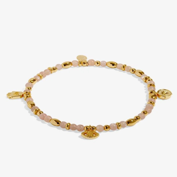 Affirmation Card 'Protection' Bracelet Gold