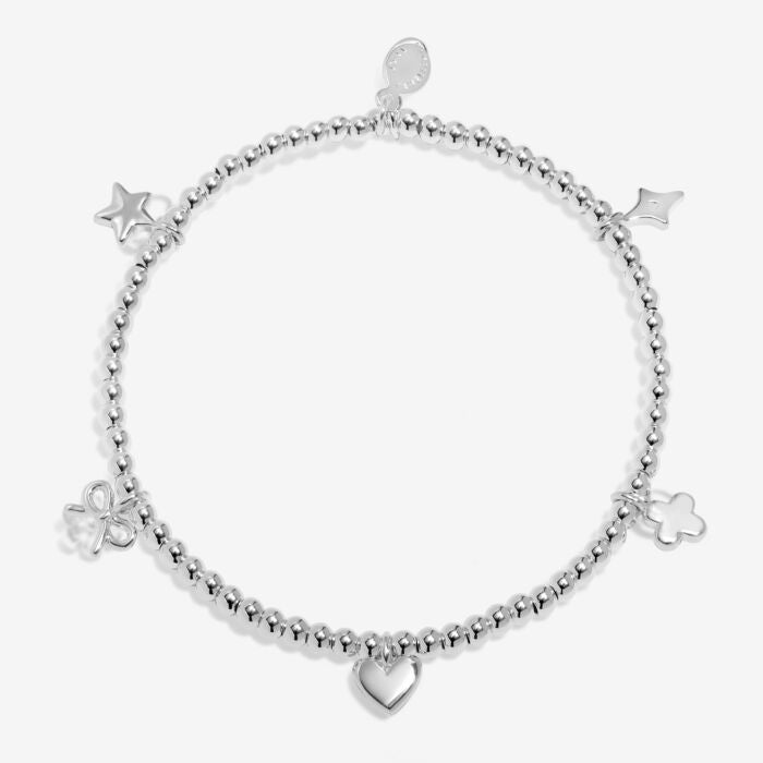 ‘Happy Birthday’ Charm Bracelet Silver