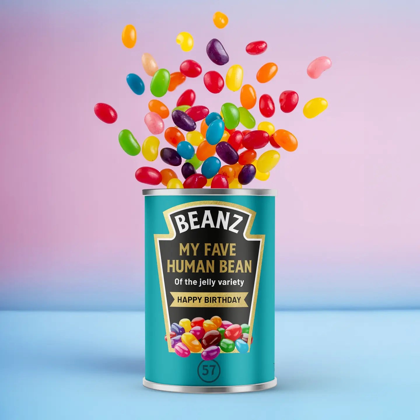 Jelly Bean Birthday Tin, My Fave Human Bean Gift