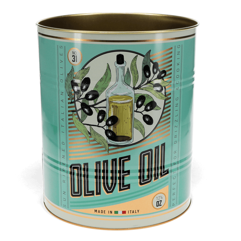 Large Storage Tin Set of 2 Olive Oil