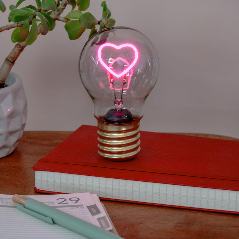 USB Light Bulb Lamp Heart
