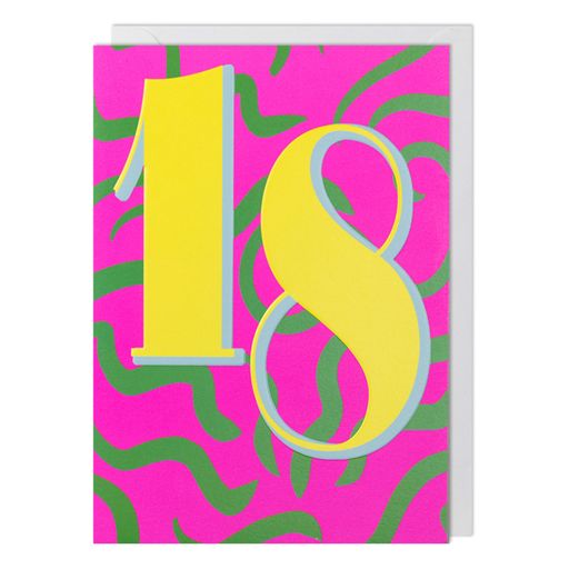 18th Birthday Bright Greetings Card