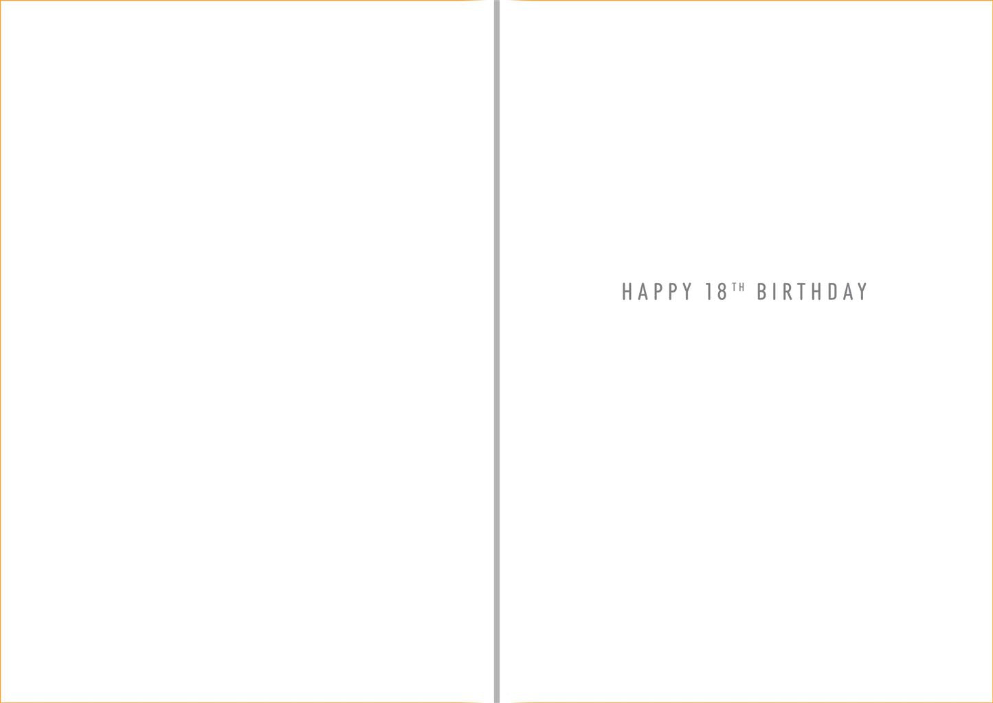 18th Birthday Bright Greetings Card